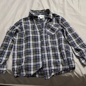 The Children's Place Blue and Yellow Plaid Shirt